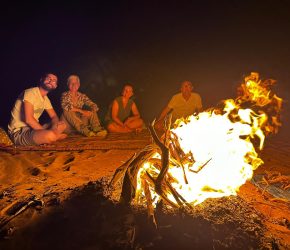 night in desert morocco
